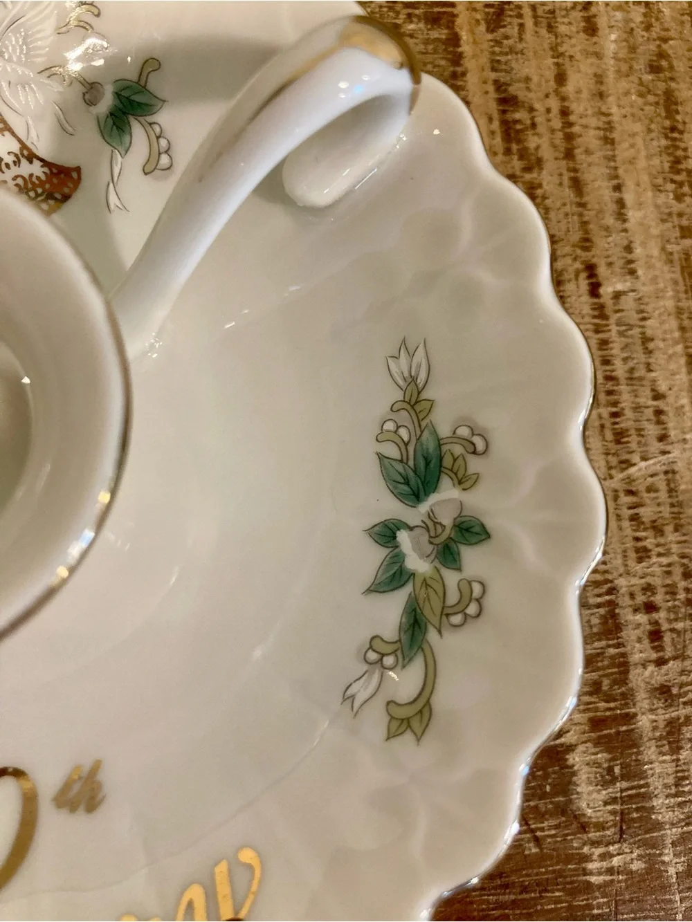 Vintage ceramic candleholder